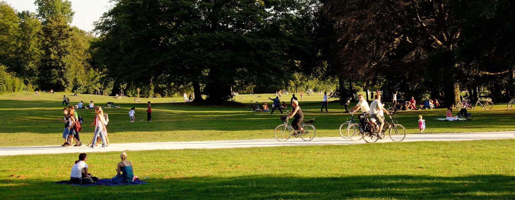 people in a park