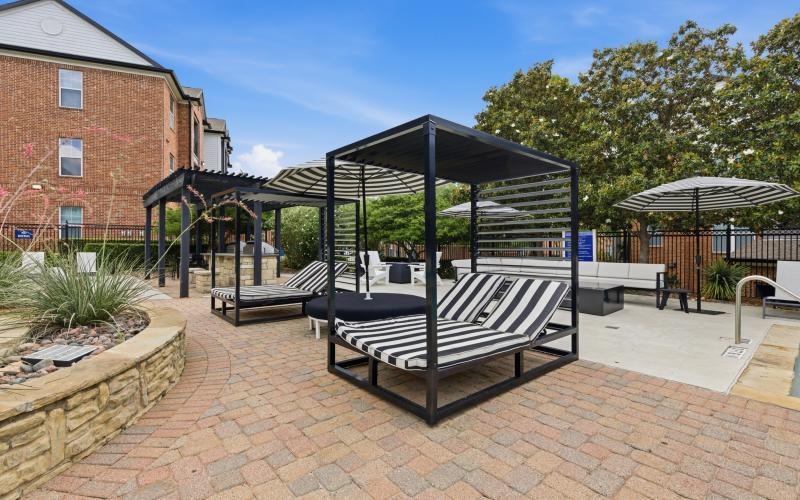 poolside cabanas