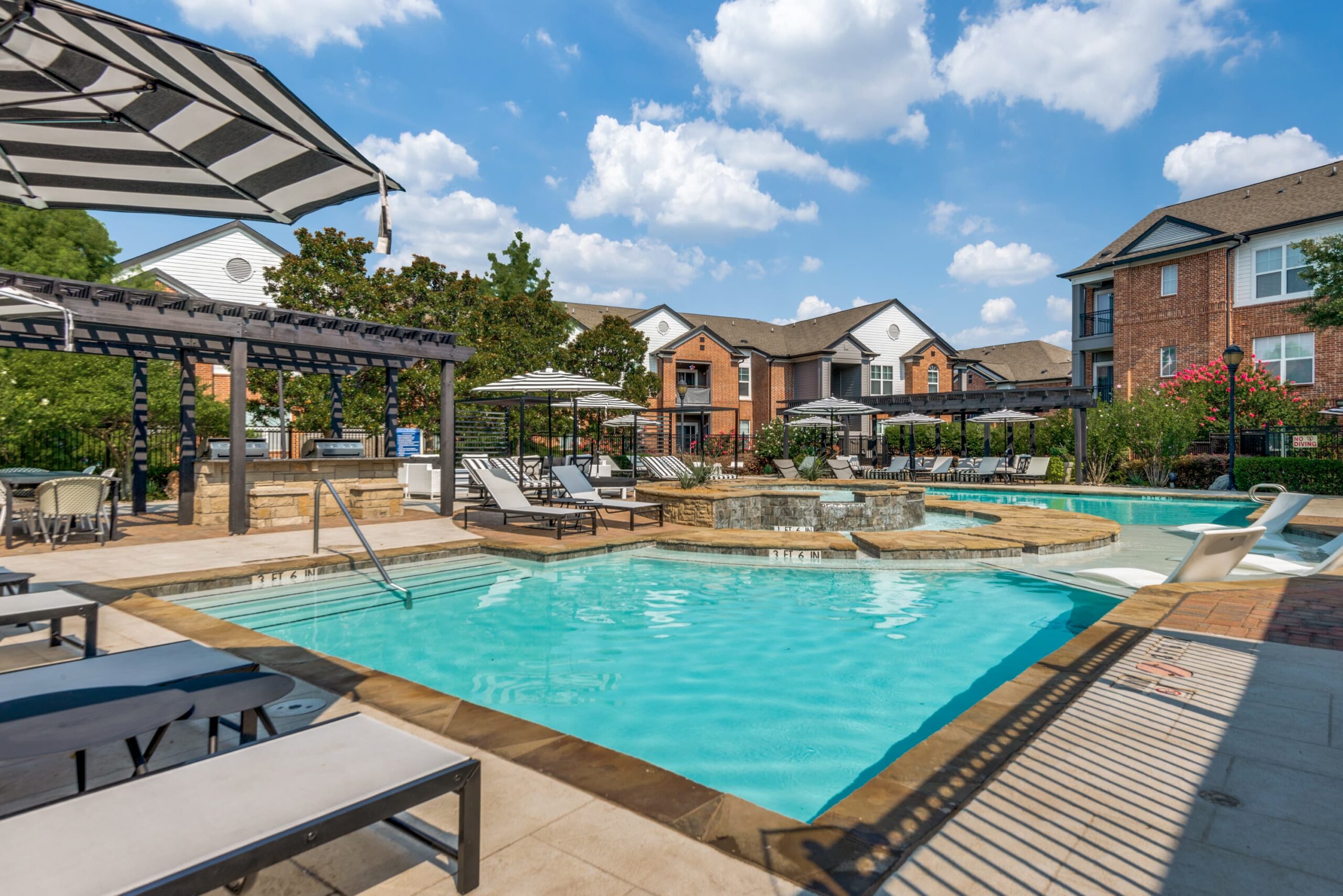 Luxury resort-style swimming pool